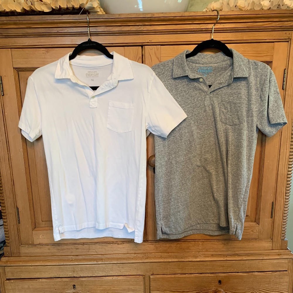 2 Crewcut Boys' slub cotton polo shirt